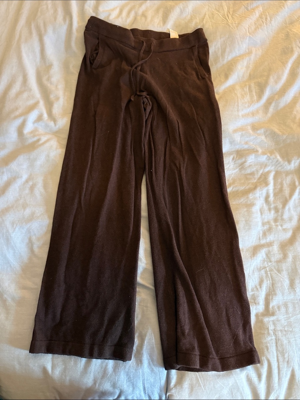 GAP Brown Wide-Leg Track Pants